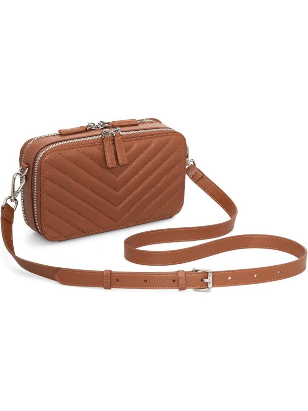 Stylish Genuine Leather Crossbody Bag for Women | RFID Protection & Chic Design